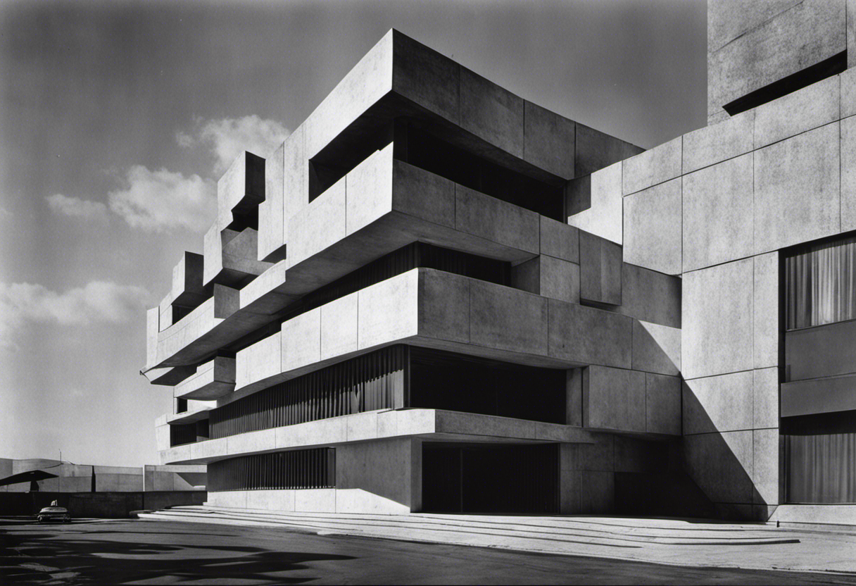 Abstract photographs based on elements of nature and geometric patterns, Brutalist architecture - Poster