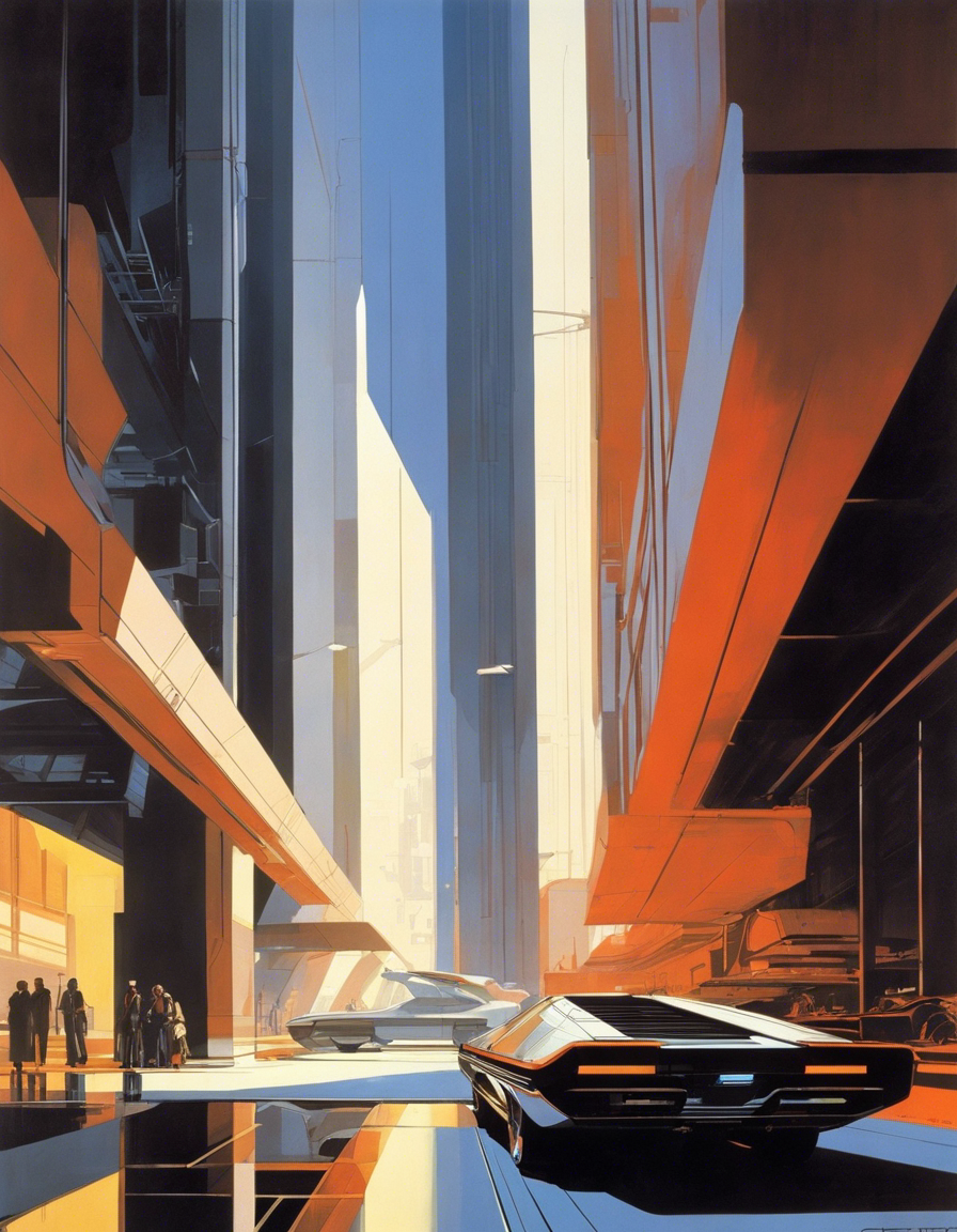 Futuristic American industrial design - Poster