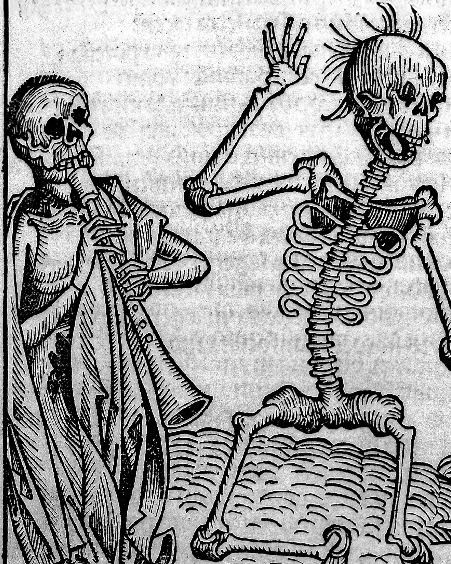 Danse Macabre - Liber chronicarum by Hartmann Schedel, 1493 - Print