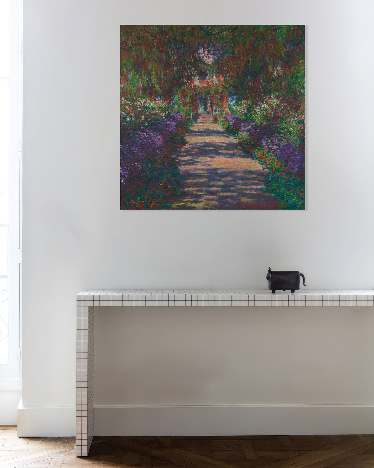 Claude Monet’n Kuja Monet’n puutarhassa Givernyssä (1902) -juliste