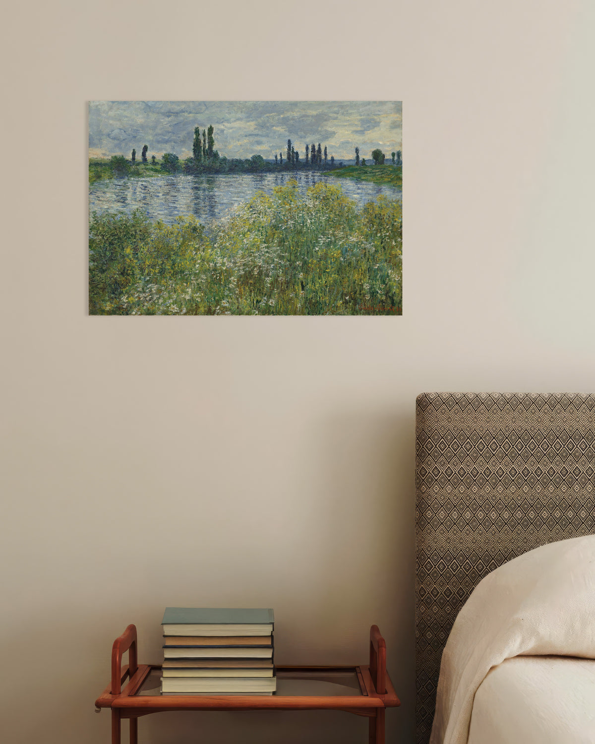 Claude Monet’n Seinen ranta Vétheuilissa (1880) -juliste