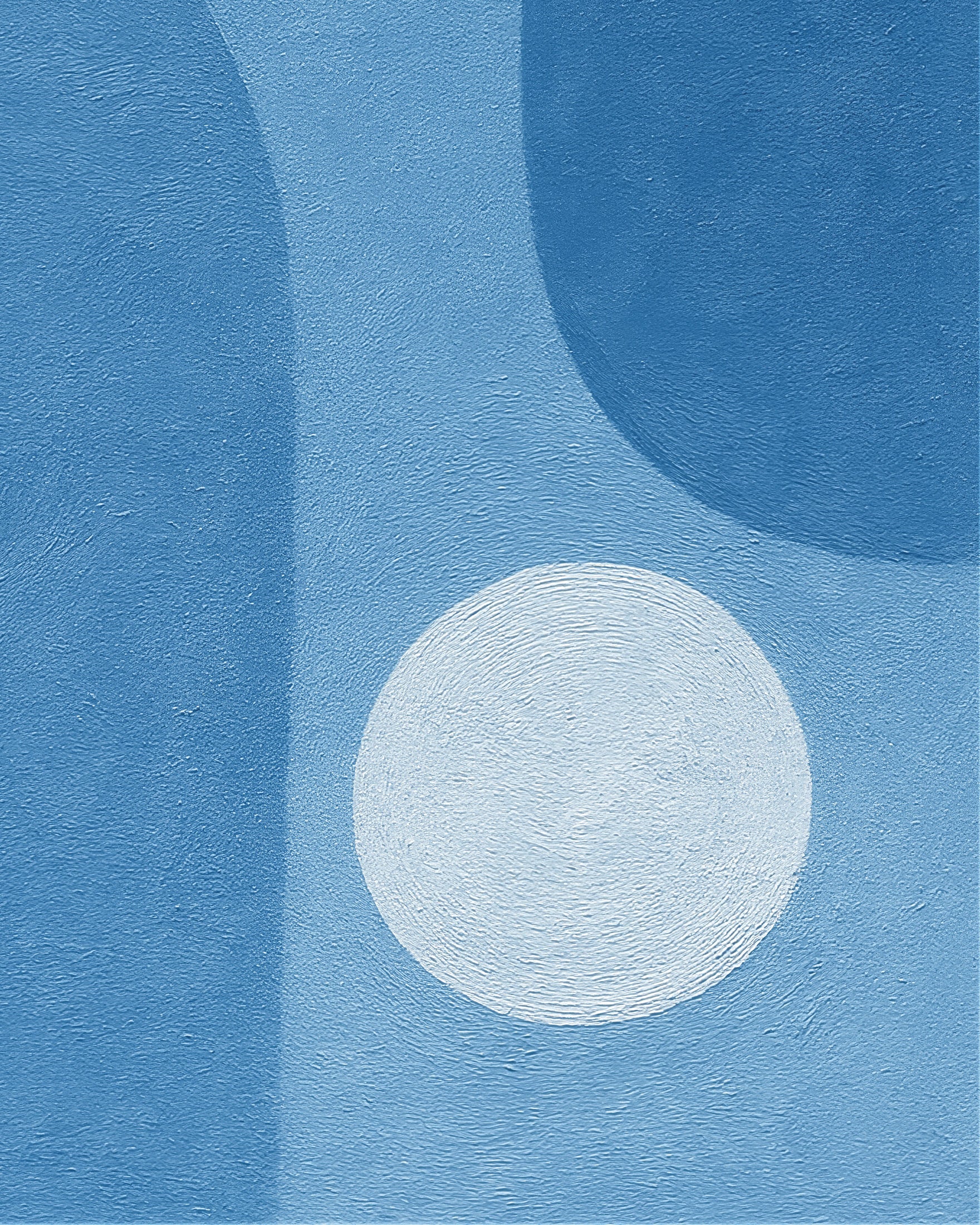 Blue Atmosphere – abstraktit siniset muodot juliste