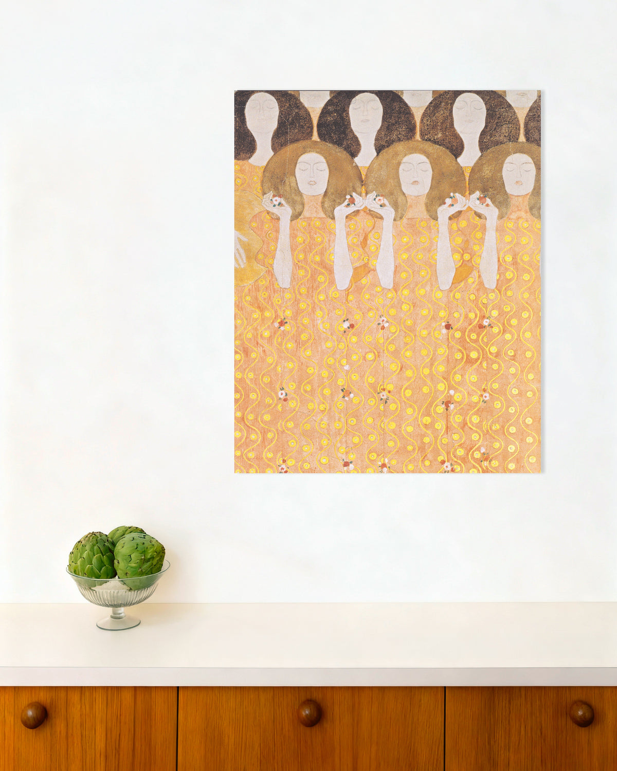 Gustav Klimtin Paratiisin enkelikuoro, Beethoven-friisi (1902) -juliste