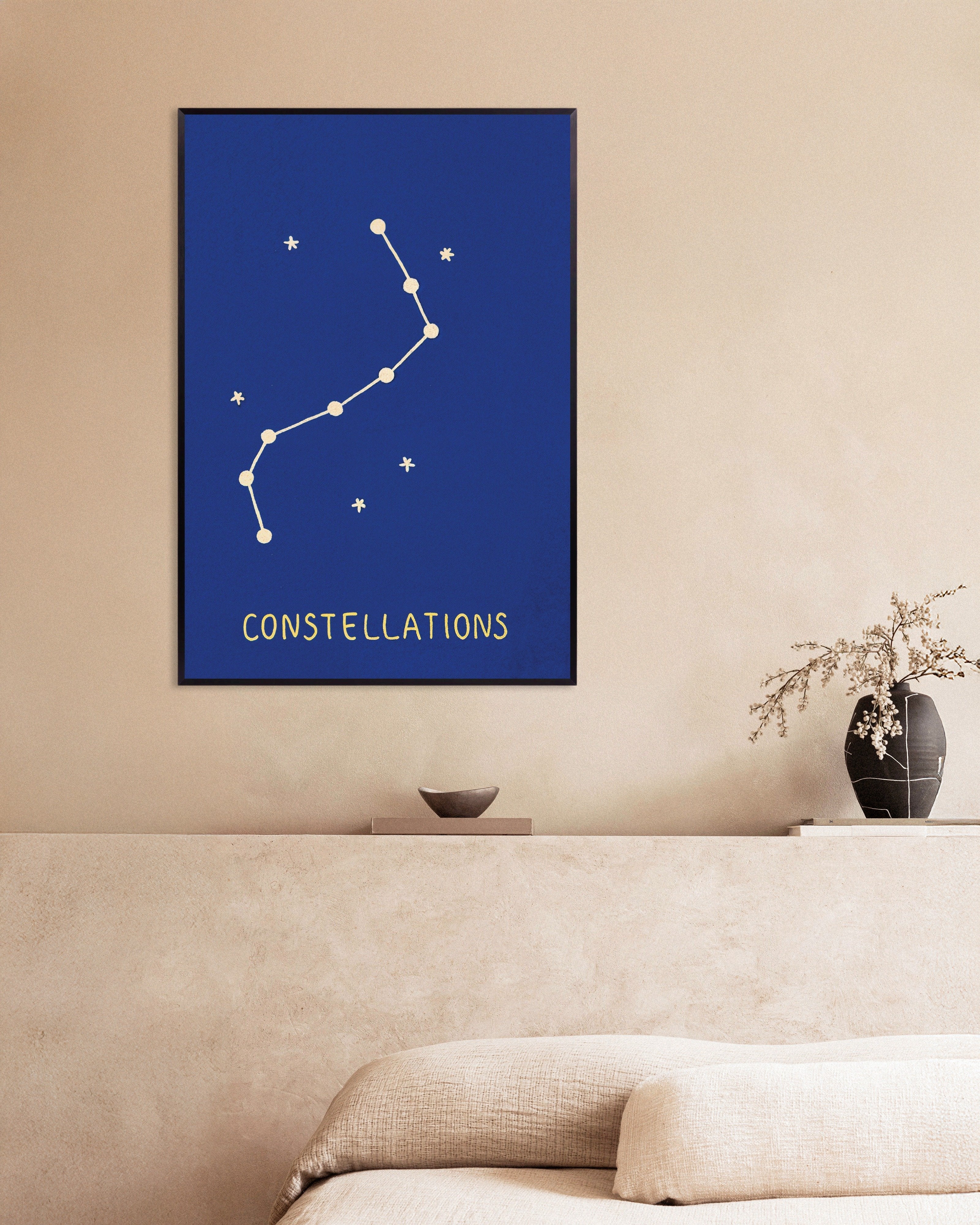 Poster of Constellations Poster, with metal frame