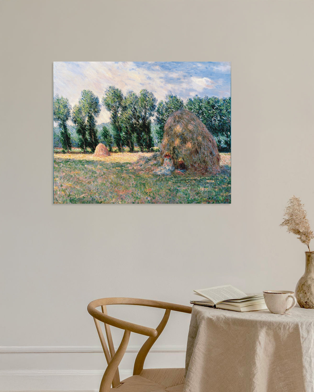Claude Monet’n Heinäsuovat (1885) -juliste