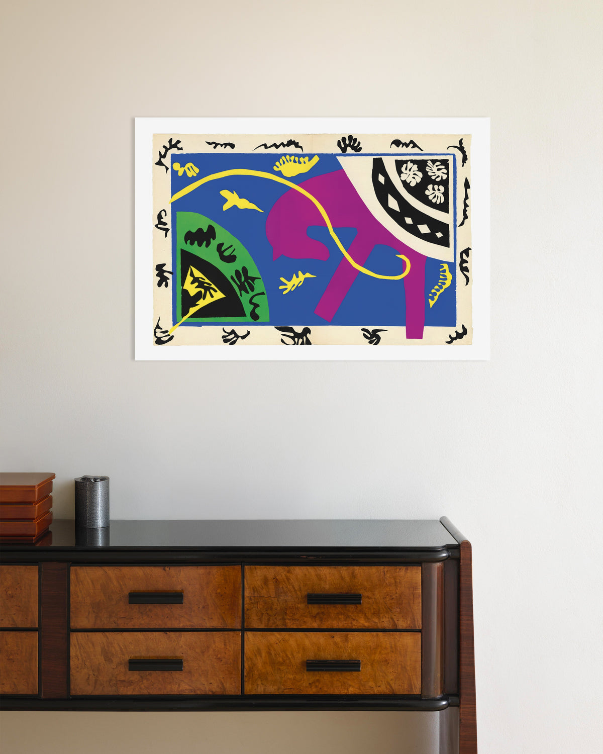 Juliste teoksesta Hevonen, ratsastaja ja klovni (Jazz, 1947), Henri Matisse