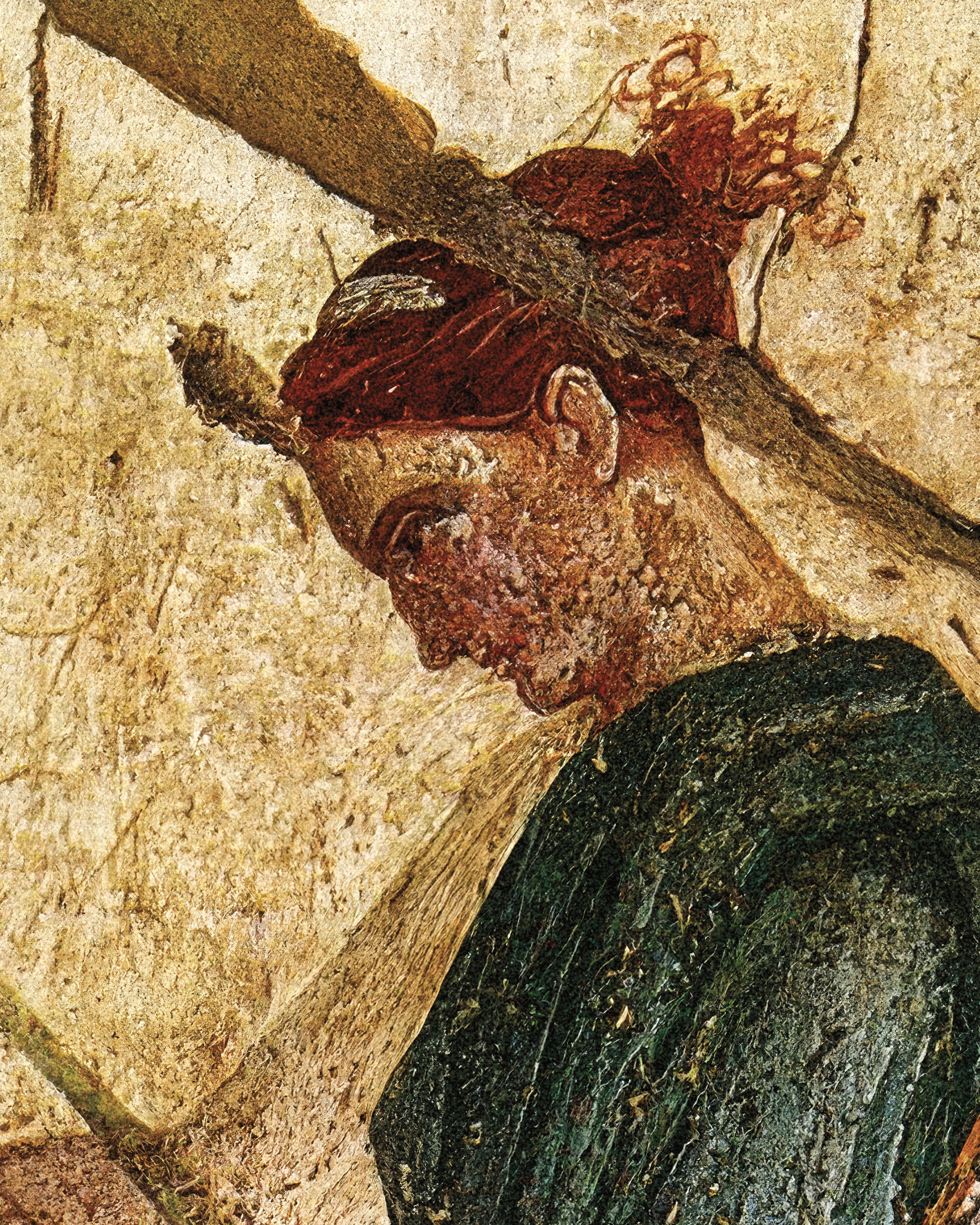 Nainen lyyra-fresko juliste