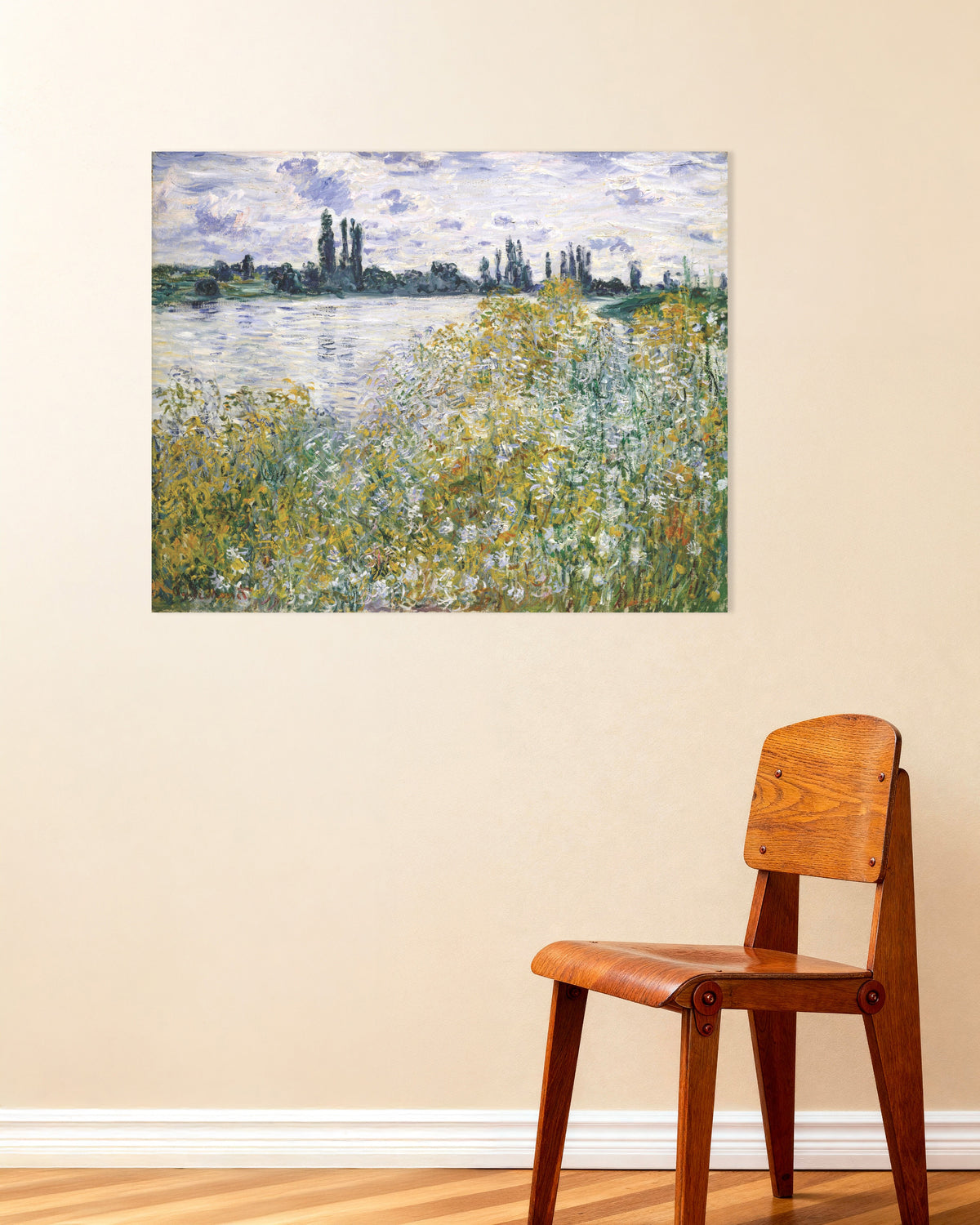 Claude Monet’n Kukkasaari Vétheuilin lähellä (1880) -juliste