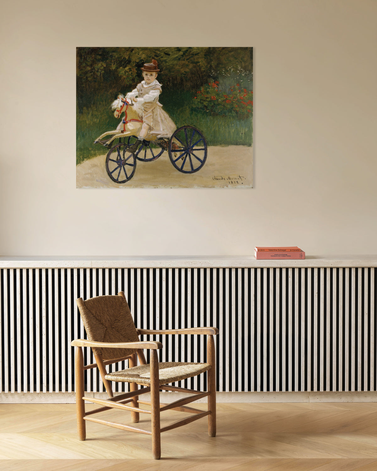 Claude Monet’n Jean Monet keppihevosellaan (1872) -juliste