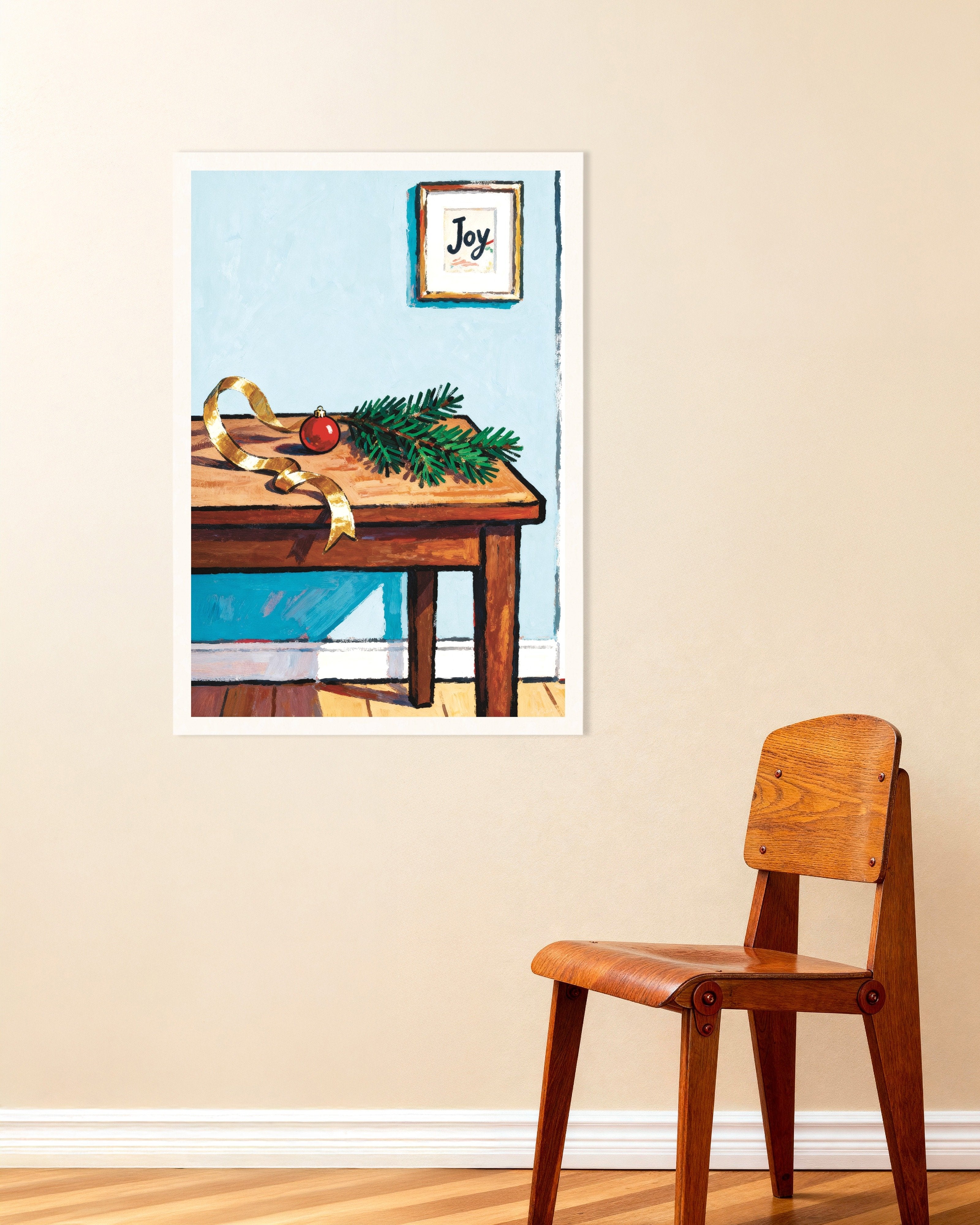 Poster of Joy Christmas table art print