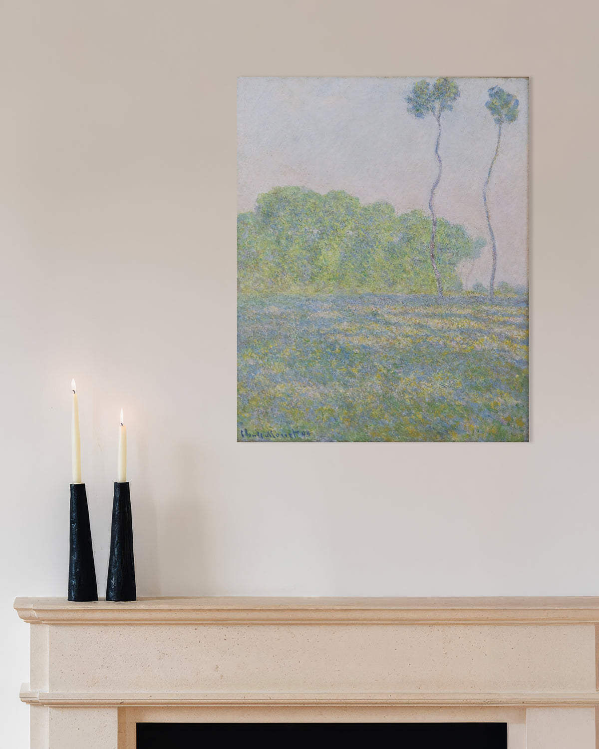 Claude Monet’n Niitty Givernyssä (1894) -juliste