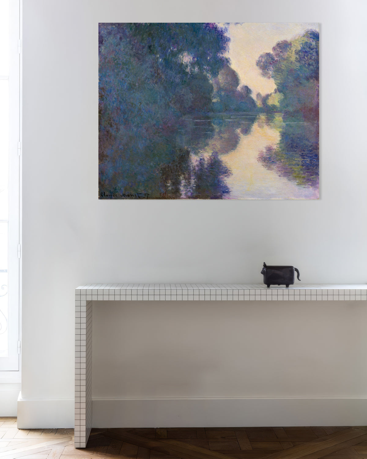 Claude Monet’n Aamu Seinellä Givernyn lähellä (1897) -juliste