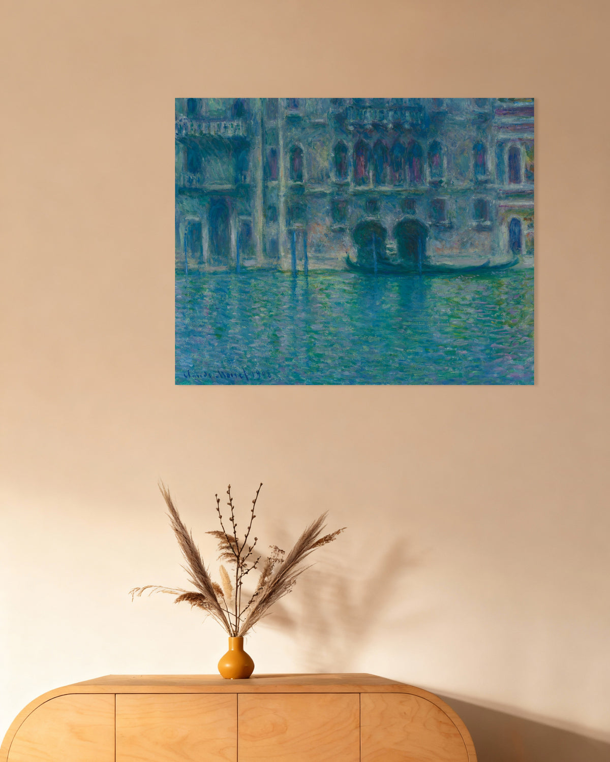 Claude Monet’n Palazzo da Mula, Venetsia (1908) -juliste