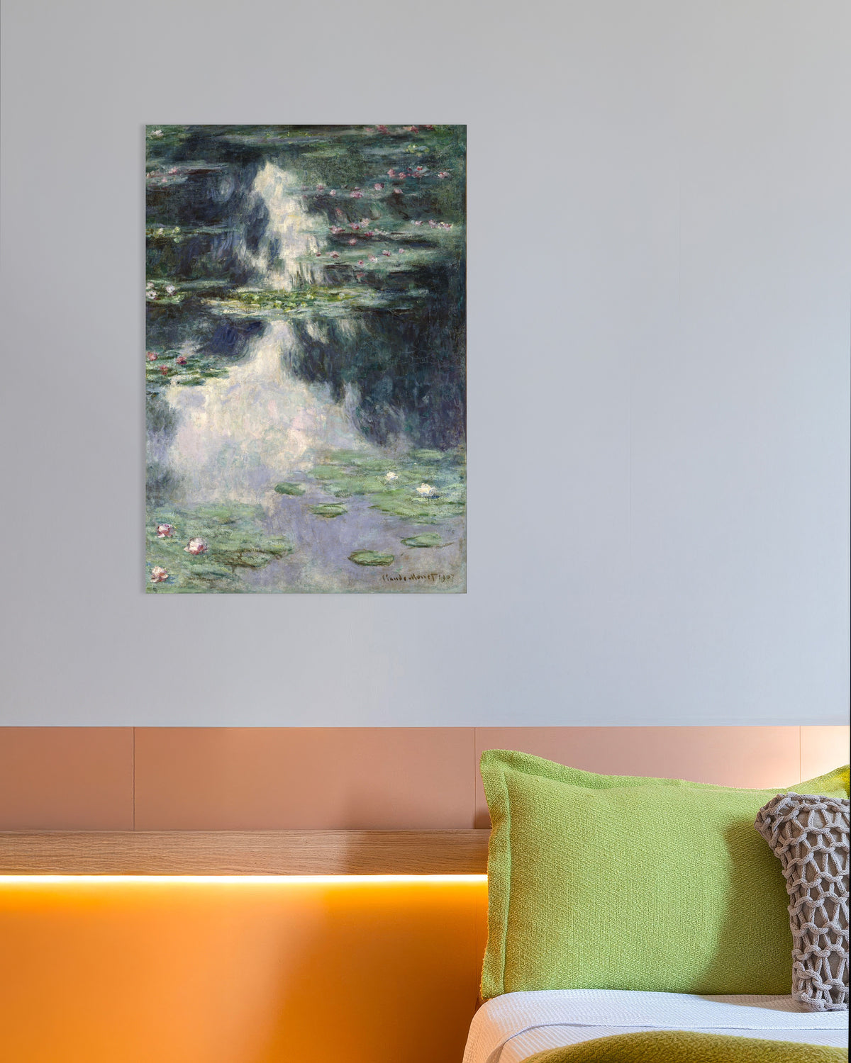 Claude Monet’n Lampi ja lumpeet (1907) -juliste