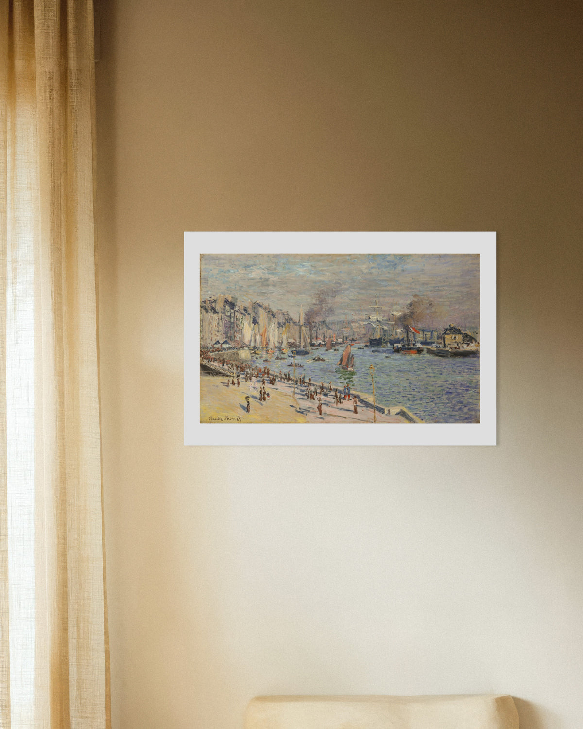 Claude Monet’n Le Havren satama (1874) -juliste