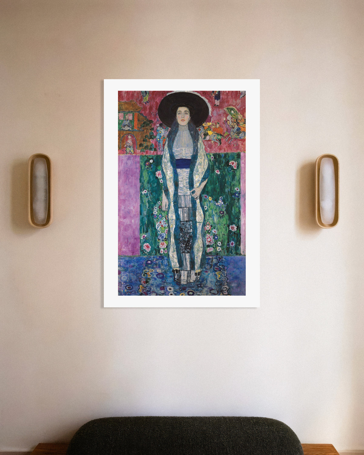 Gustav Klimtin Adele Bloch-Bauerin muotokuva II (1912) -juliste