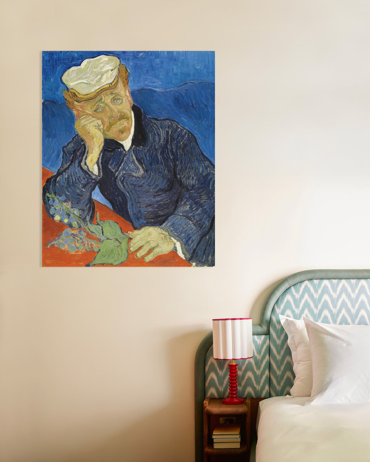 Juliste teoksesta Tohtori Paul Gachet’n muotokuva (1890), Vincent van Gogh