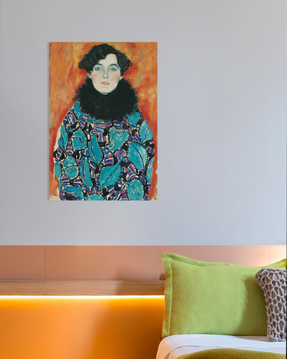 Gustav Klimtin Johanna Stauden muotokuva (1917) -juliste