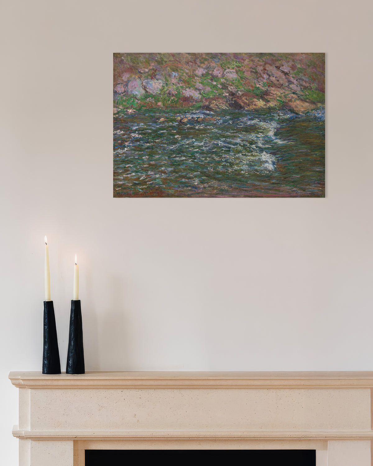 Claude Monet’n Kosket Petite Creusessa Fresselinesissä (1889) -juliste
