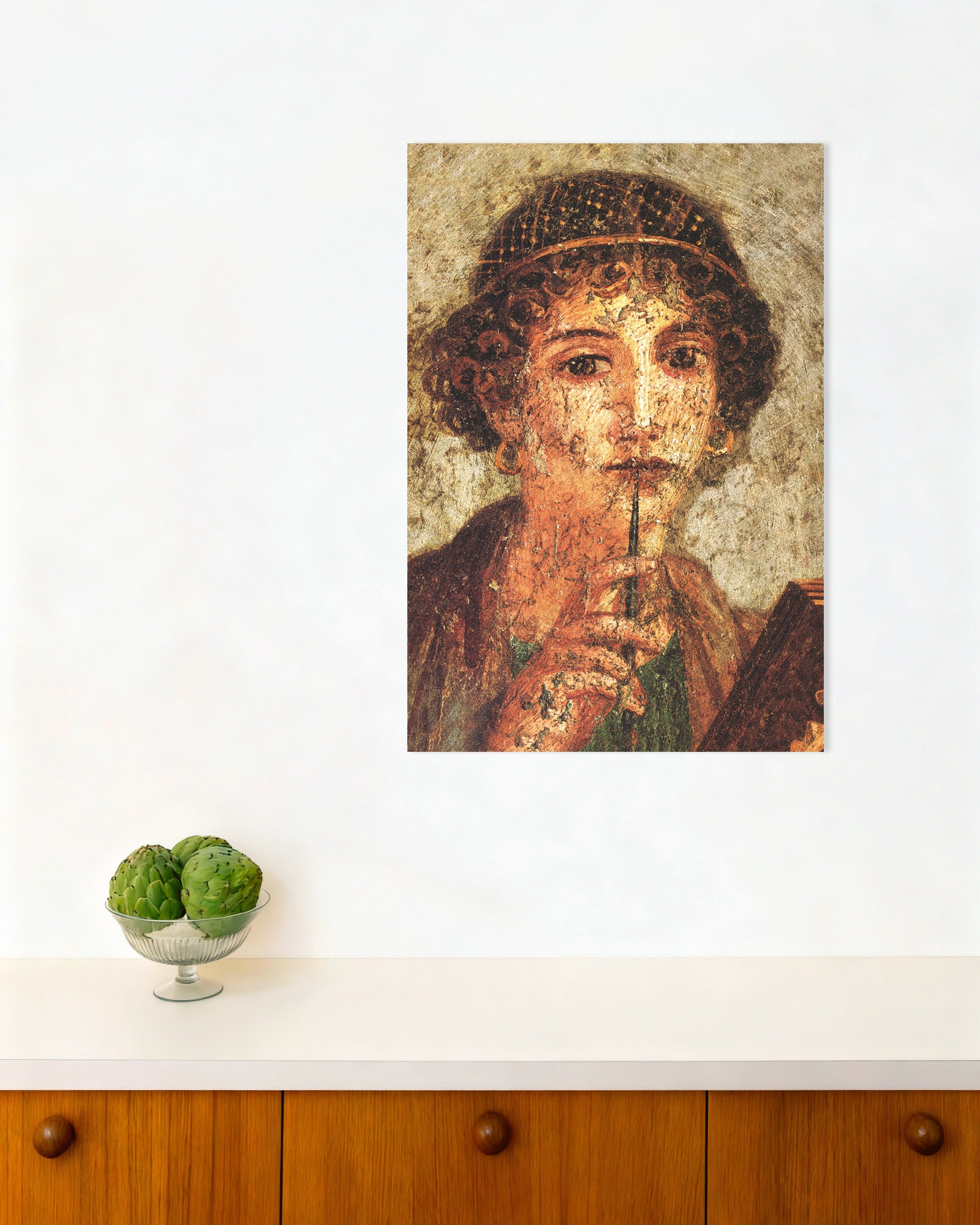 Poster of Sappho fresco detail poster