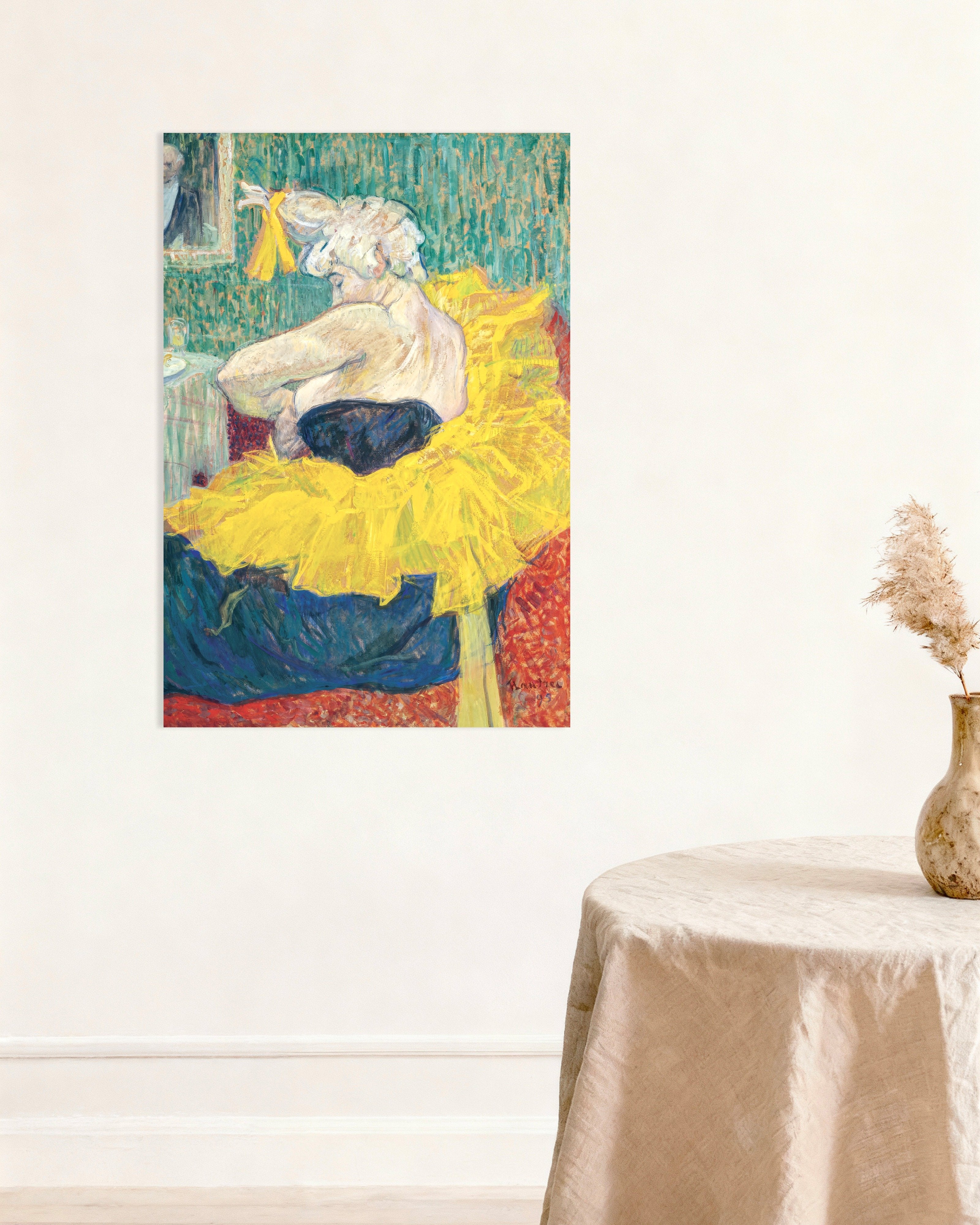 Poster of The clownesse Cha-U-Kao by Henri de Toulouse-Lautrec, 1895 - Poster