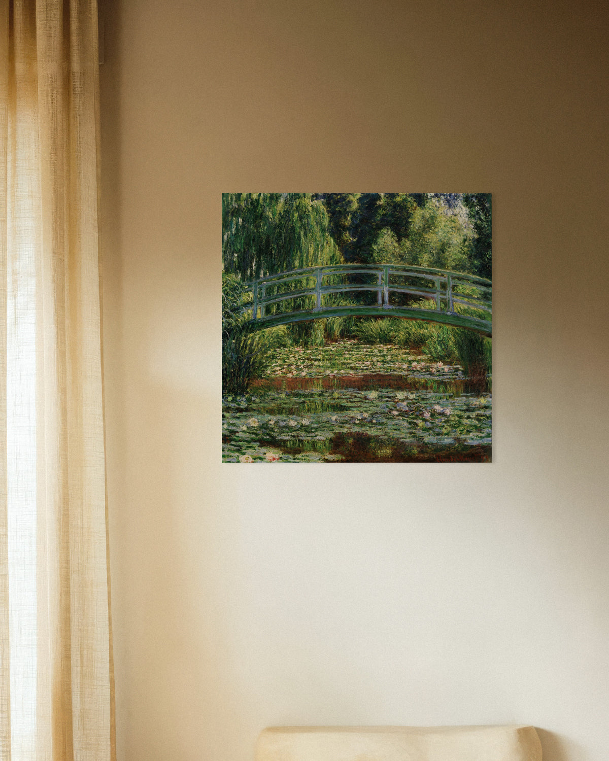Claude Monet’n Japanilainen silta ja lumpelampi, Giverny (1899) -juliste