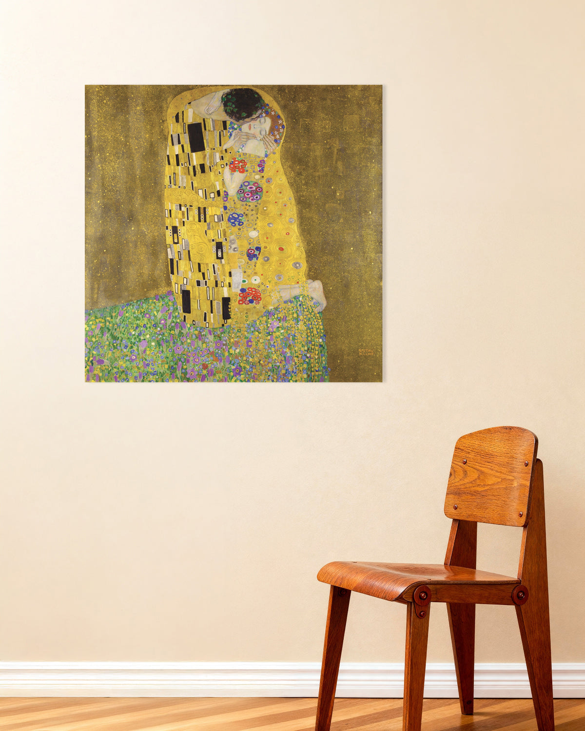 Gustav Klimtin Suudelma (1907–1908) -juliste