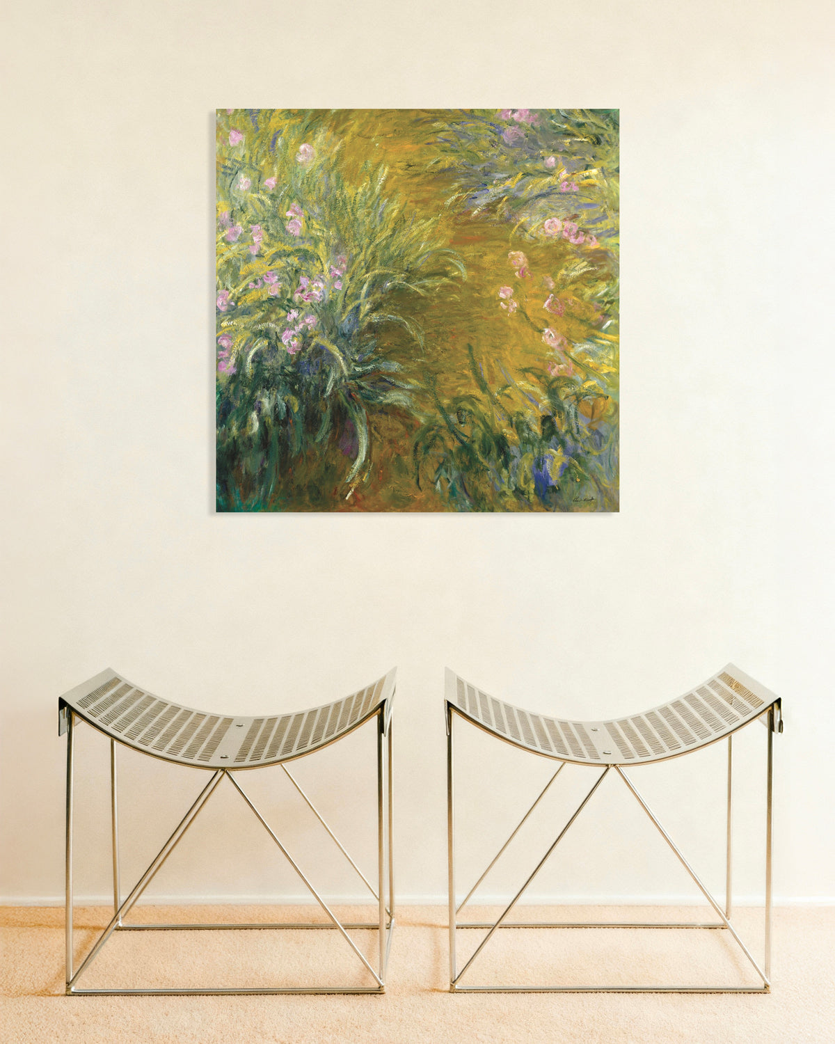 Claude Monet’n Polku kurjenmiekkojen läpi (1914–1917) -juliste