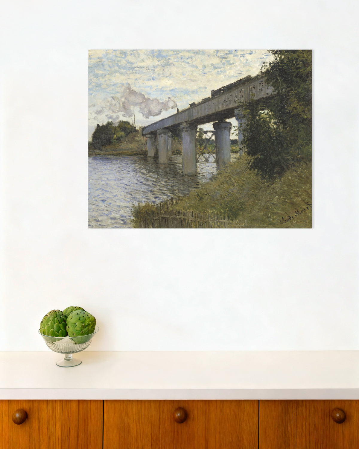 Claude Monet’n Argenteuilin rautatiesilta (1873–1874) -juliste