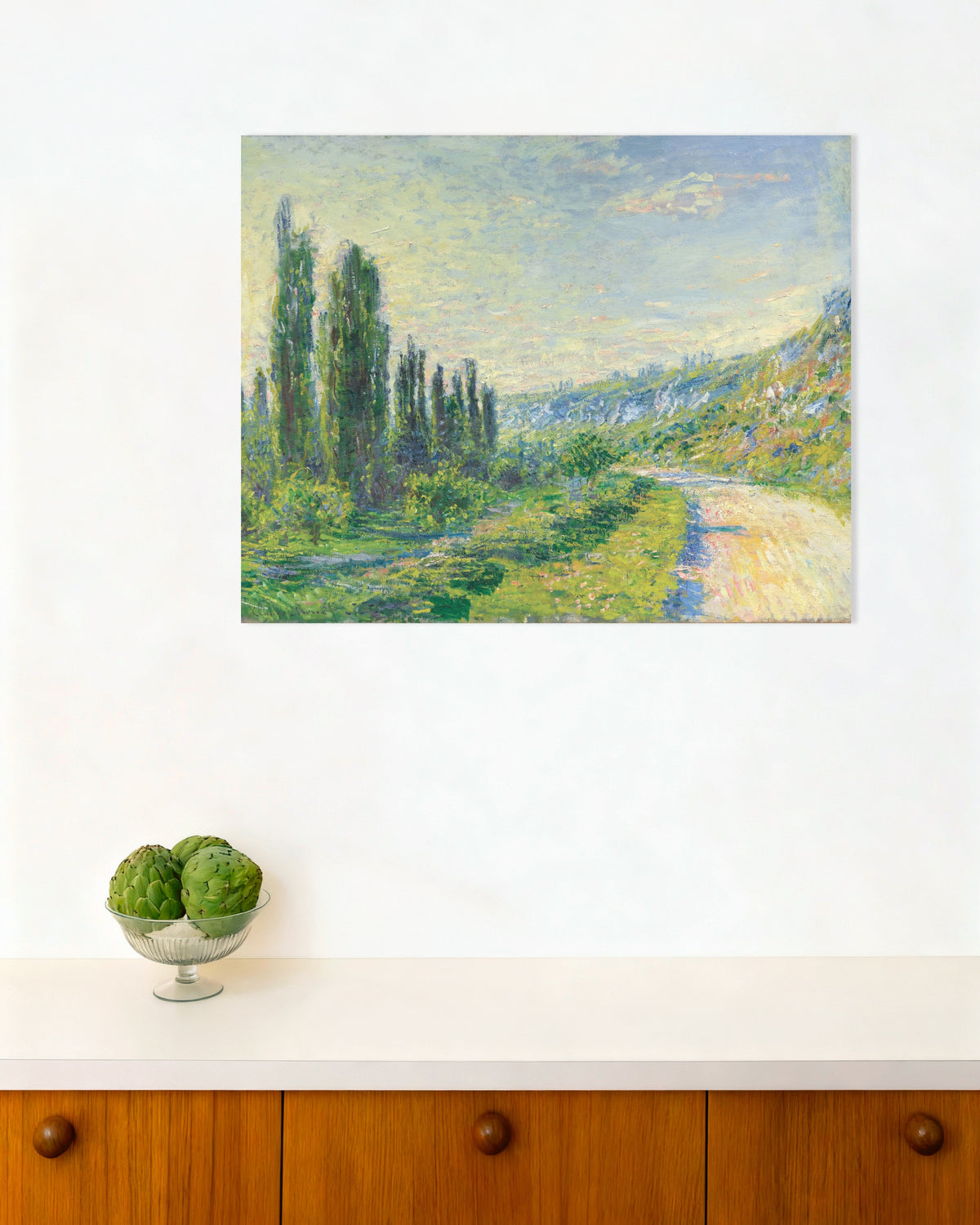 Claude Monet’n Tie Vétheuilissa (n. 1880) -juliste