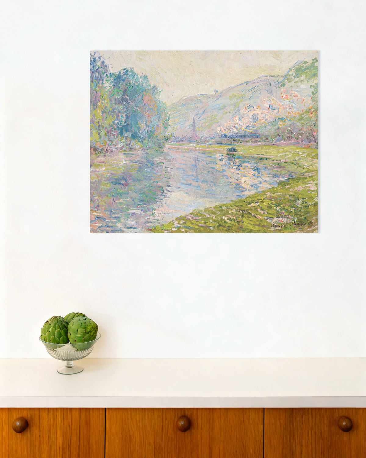 Claude Monet’n Juna Jeufossessa (1884) -juliste
