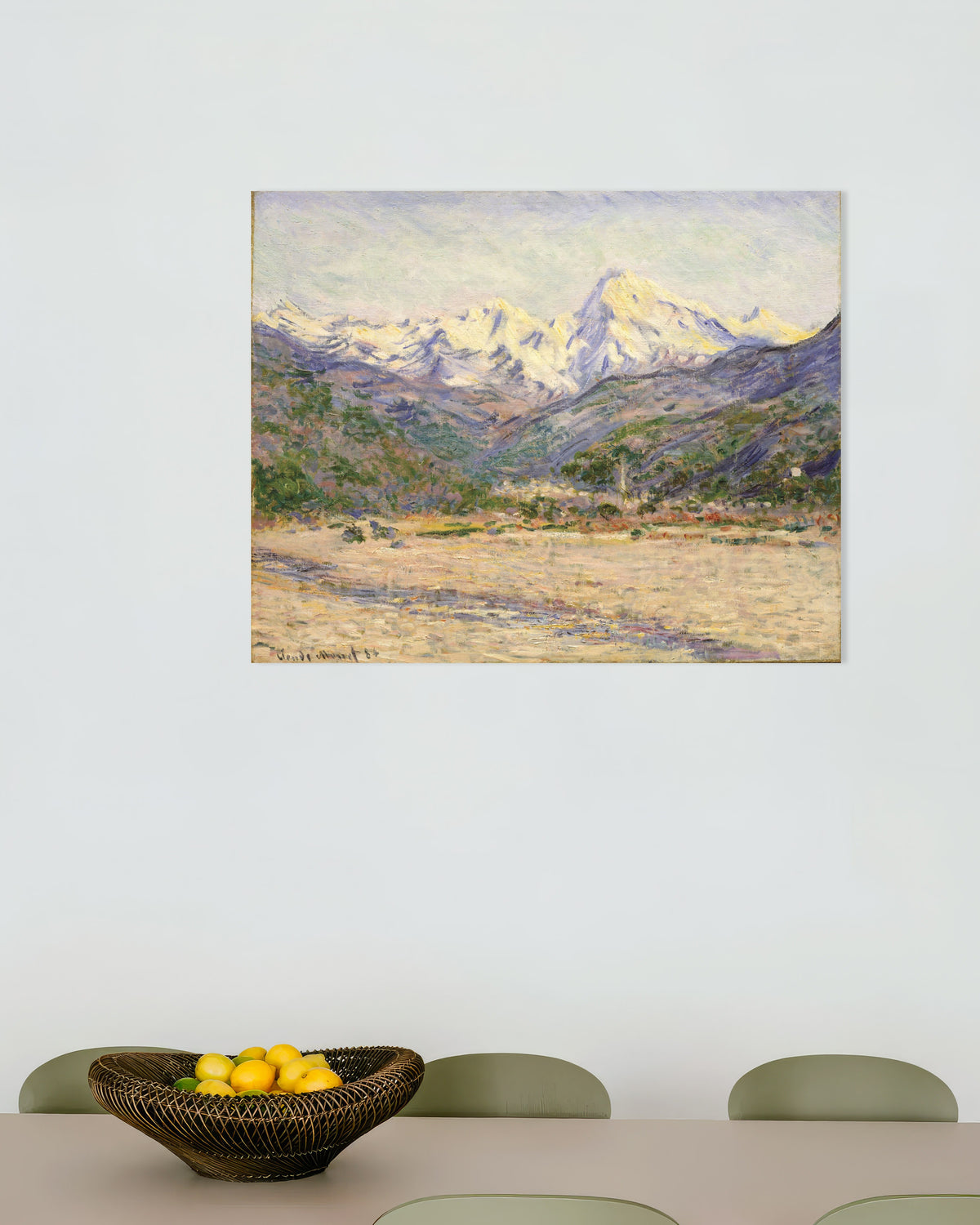 Claude Monet’n Nervian laakso (1884) -juliste