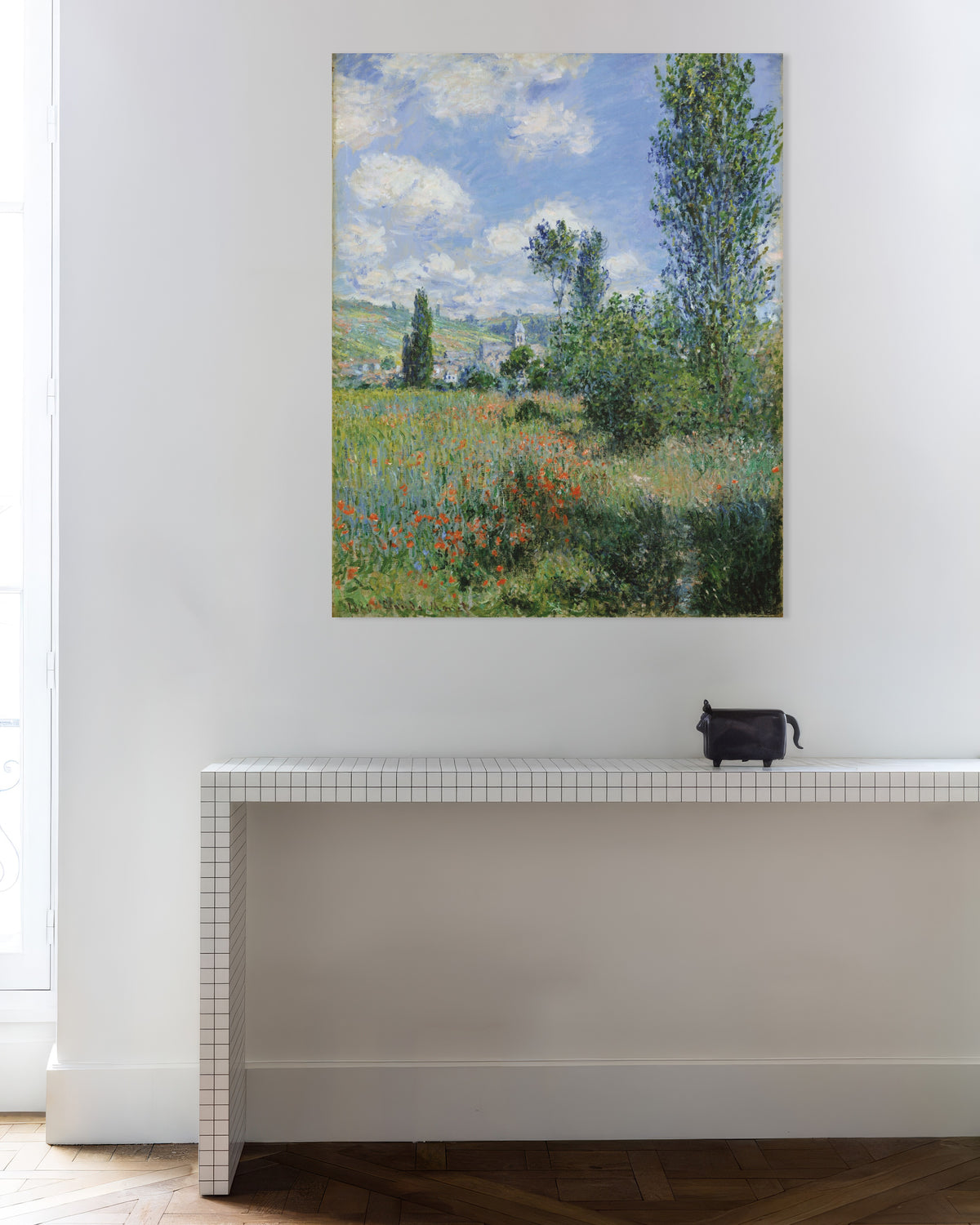 Claude Monet’n Näkymä Vétheuiliin (1880) -juliste