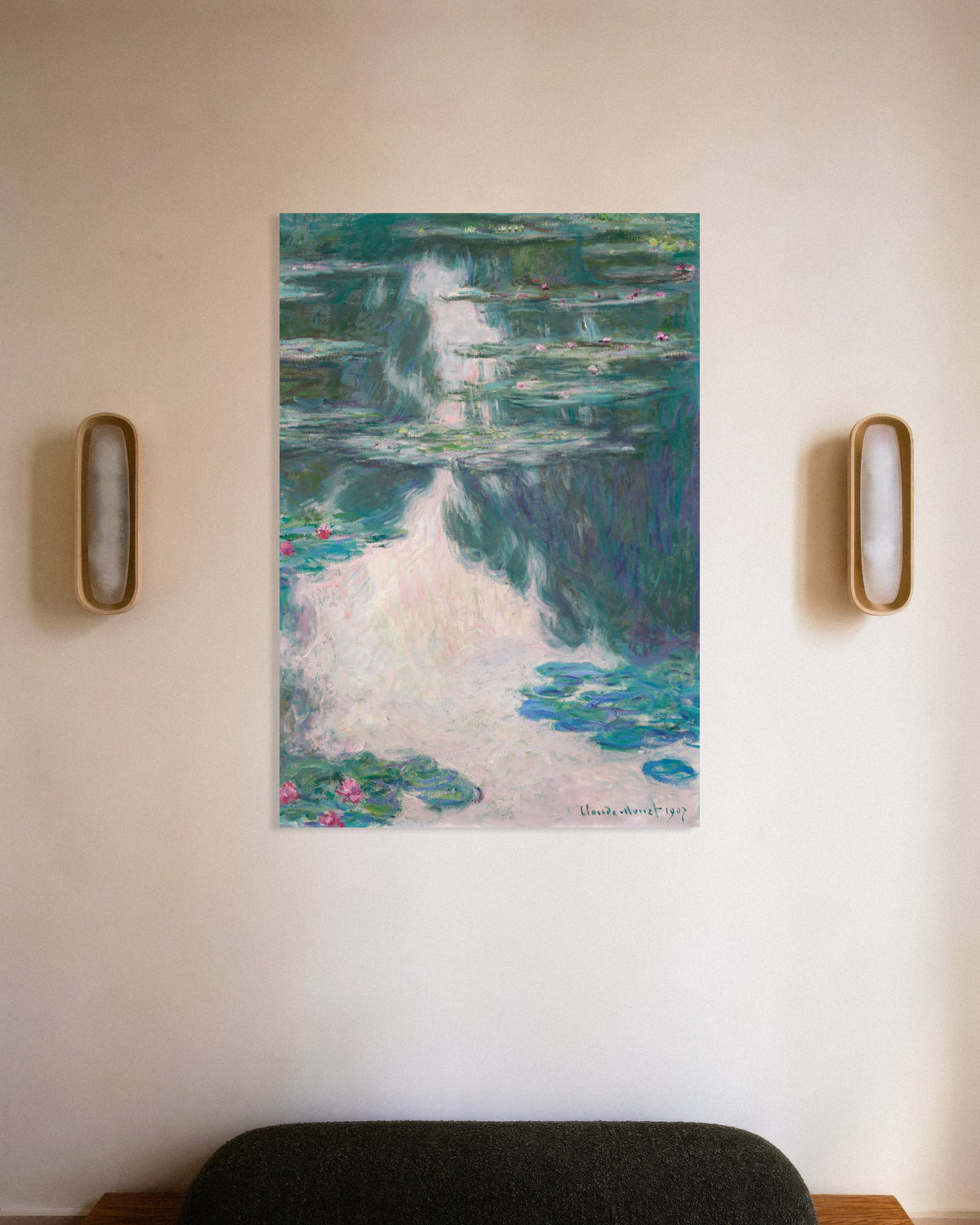 Claude Monet’n Lumpeet, harmaa sää (1907) -juliste