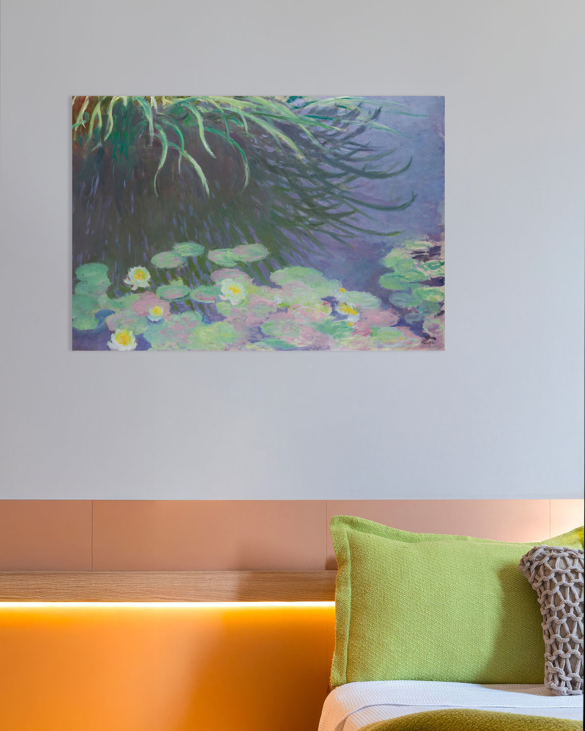 Claude Monet’n Lumpeet ja korkean ruohon heijastukset (1914–1917) -juliste