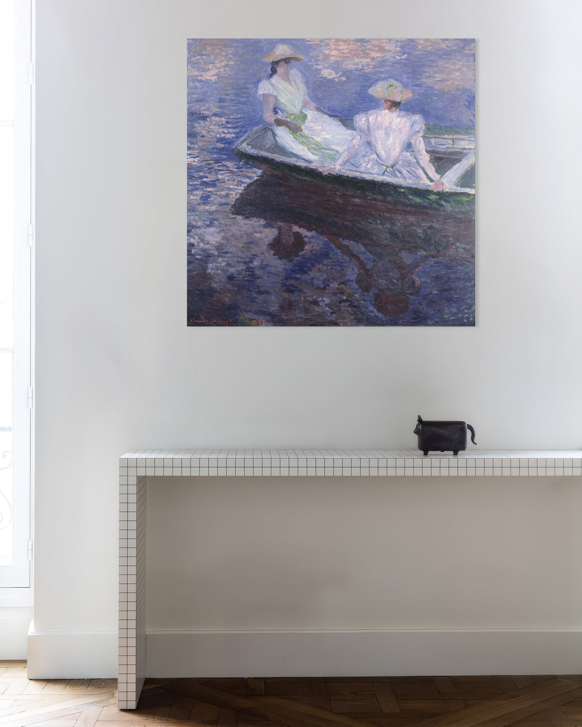 Claude Monet’n Nuoria tyttöjä veneessä (1887) -juliste