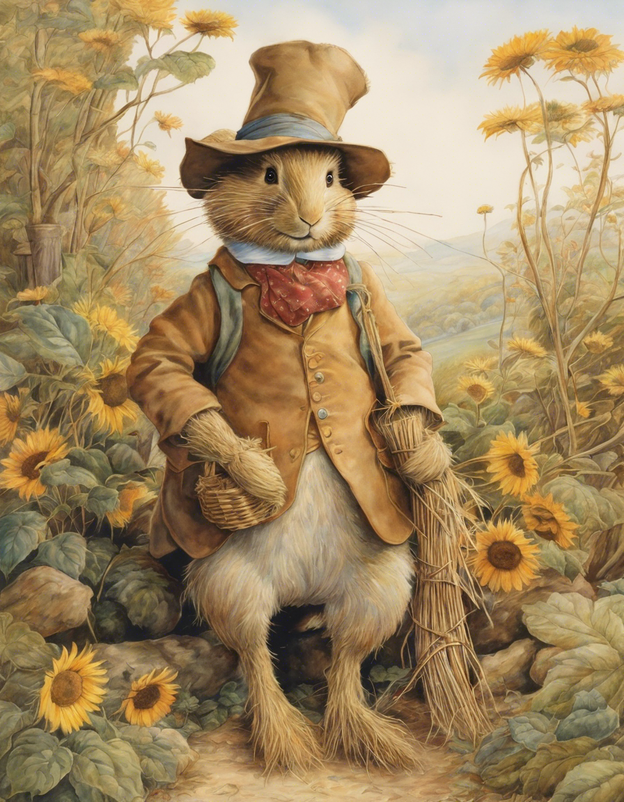 Charming tales, delicate British watercolors, Scarecrow - Poster