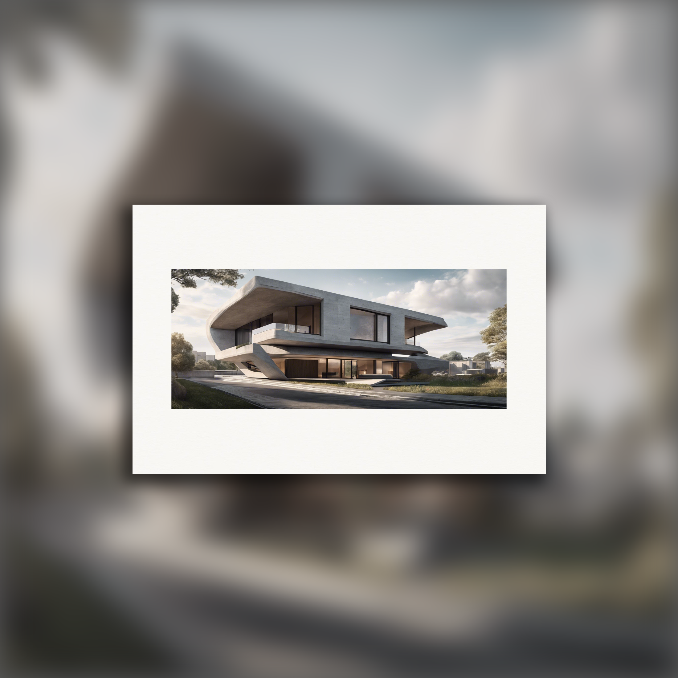 Brutalist architecture, House - Poster