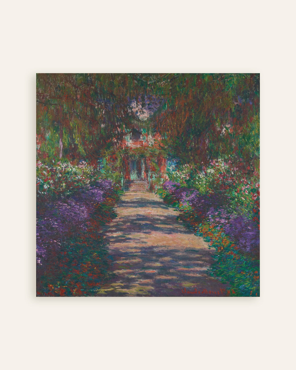 Claude Monet’n Kuja Monet’n puutarhassa Givernyssä (1902) -juliste, pienoiskuva
