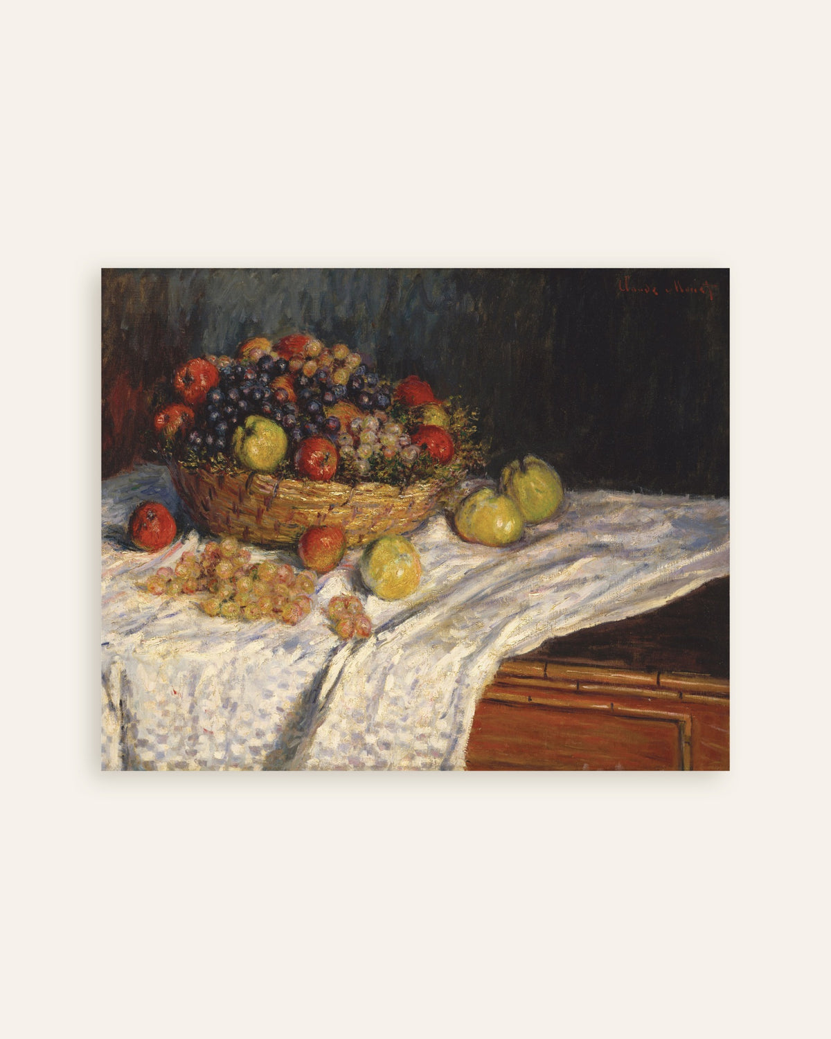 Claude Monet’n Omenia ja viinirypäleitä (1879–1880) -juliste, pienoiskuva