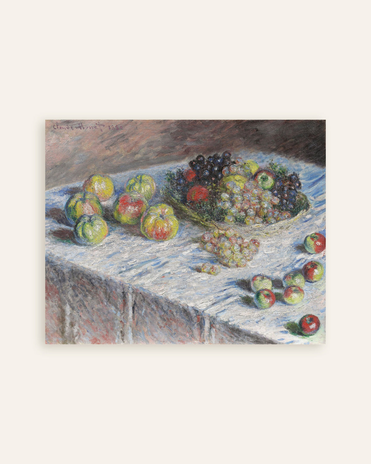 Claude Monet’n Omenia ja viinirypäleitä (1880) -juliste, pienoiskuva