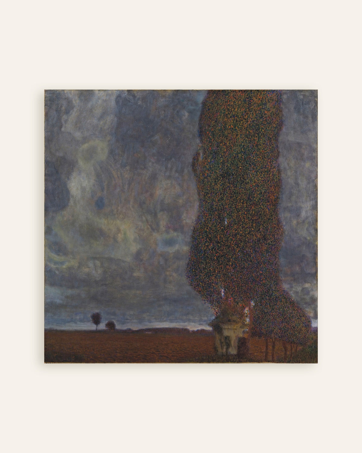 Gustav Klimtin Lähestyvä ukkonen (Suuri poppeli II) (1903) -juliste, pienoiskuva