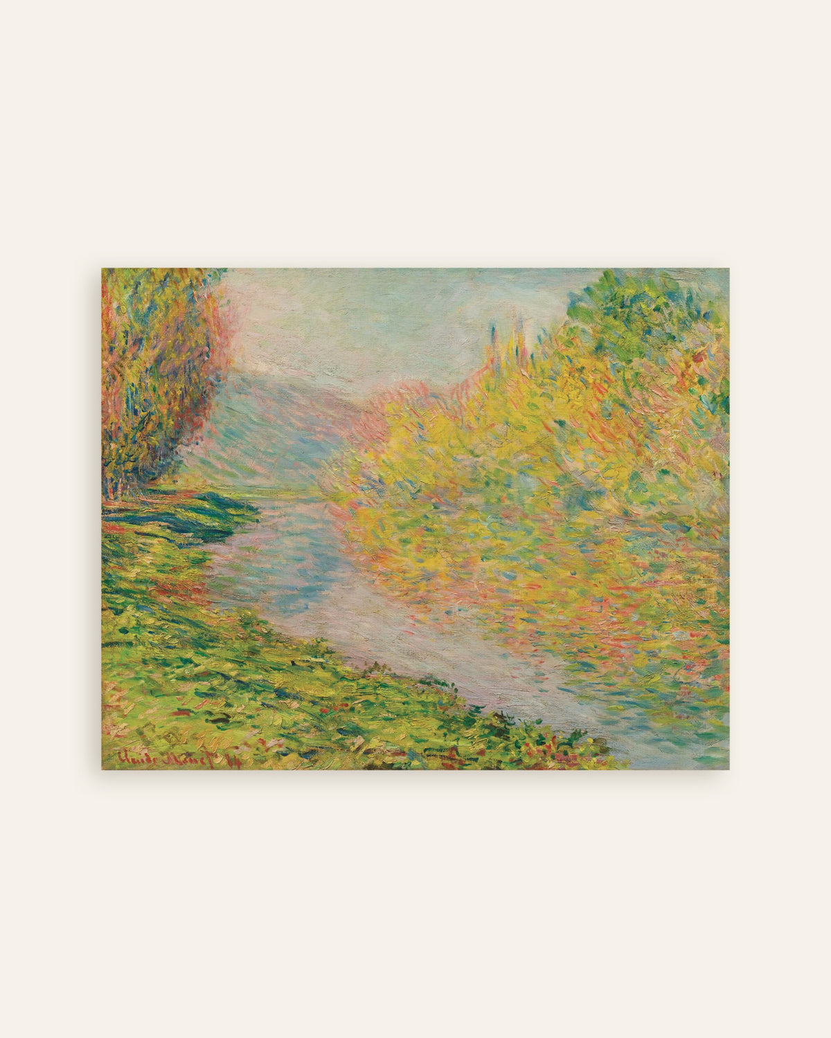 Claude Monet’n Syksy Jeufossessa (1884) -juliste, pienoiskuva
