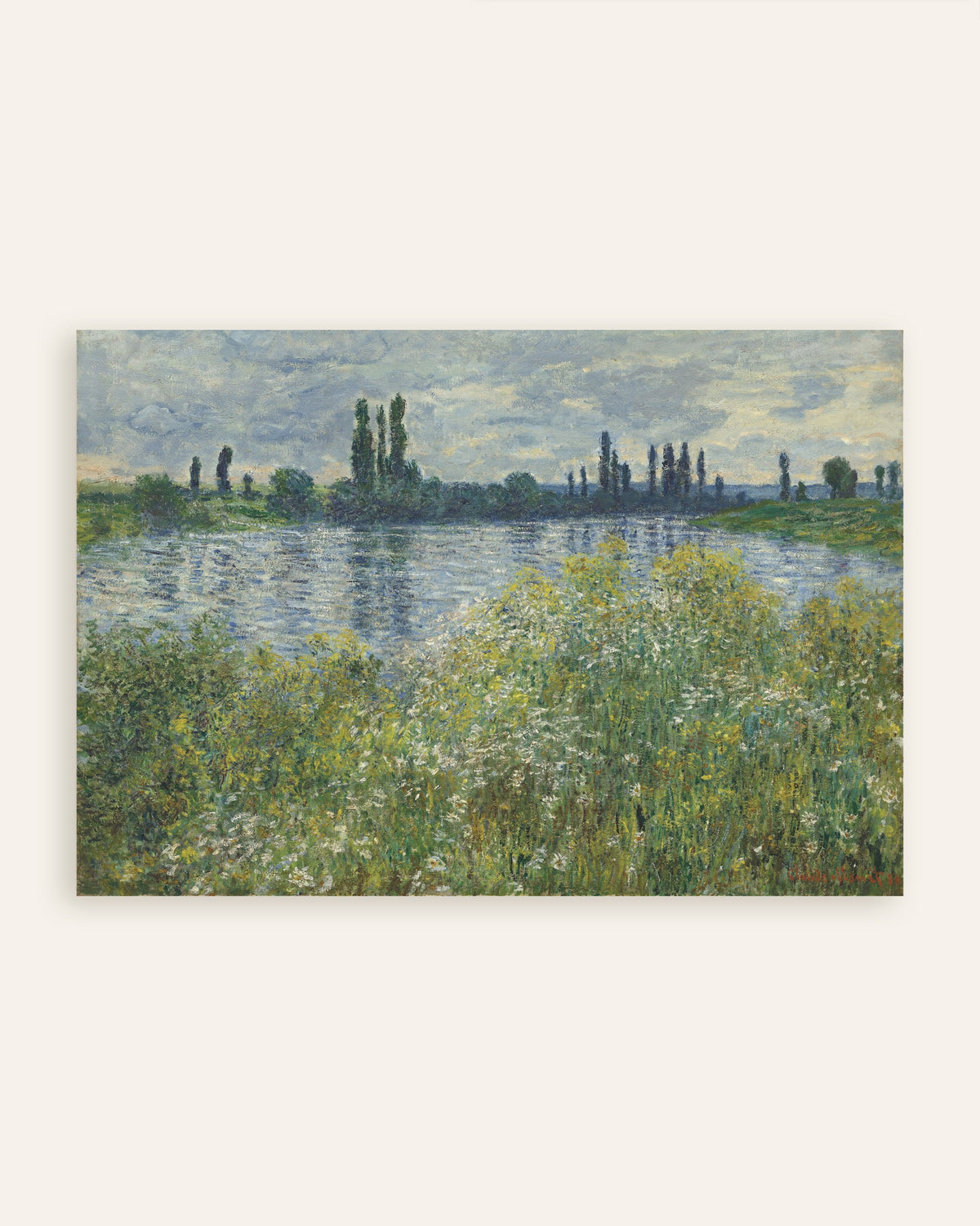 Claude Monet’n Seinen ranta Vétheuilissa (1880) -juliste, pienoiskuva
