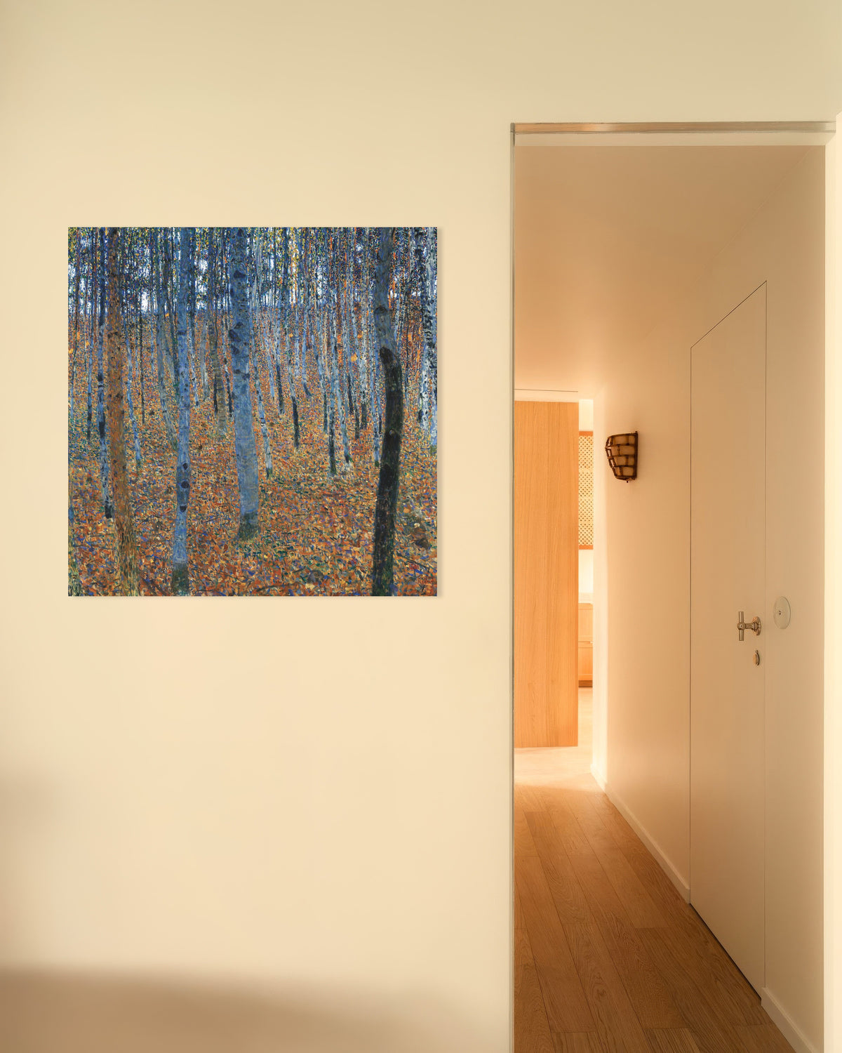 Gustav Klimtin Pyökkimetsä I (1902) -juliste