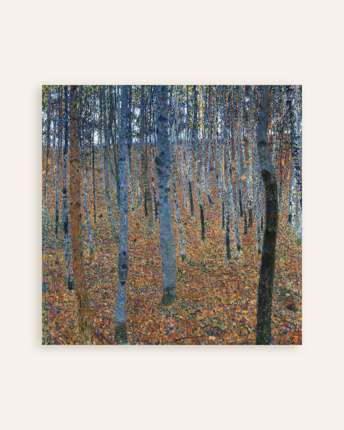 Gustav Klimtin Pyökkimetsä I (1902) -juliste, pienoiskuva