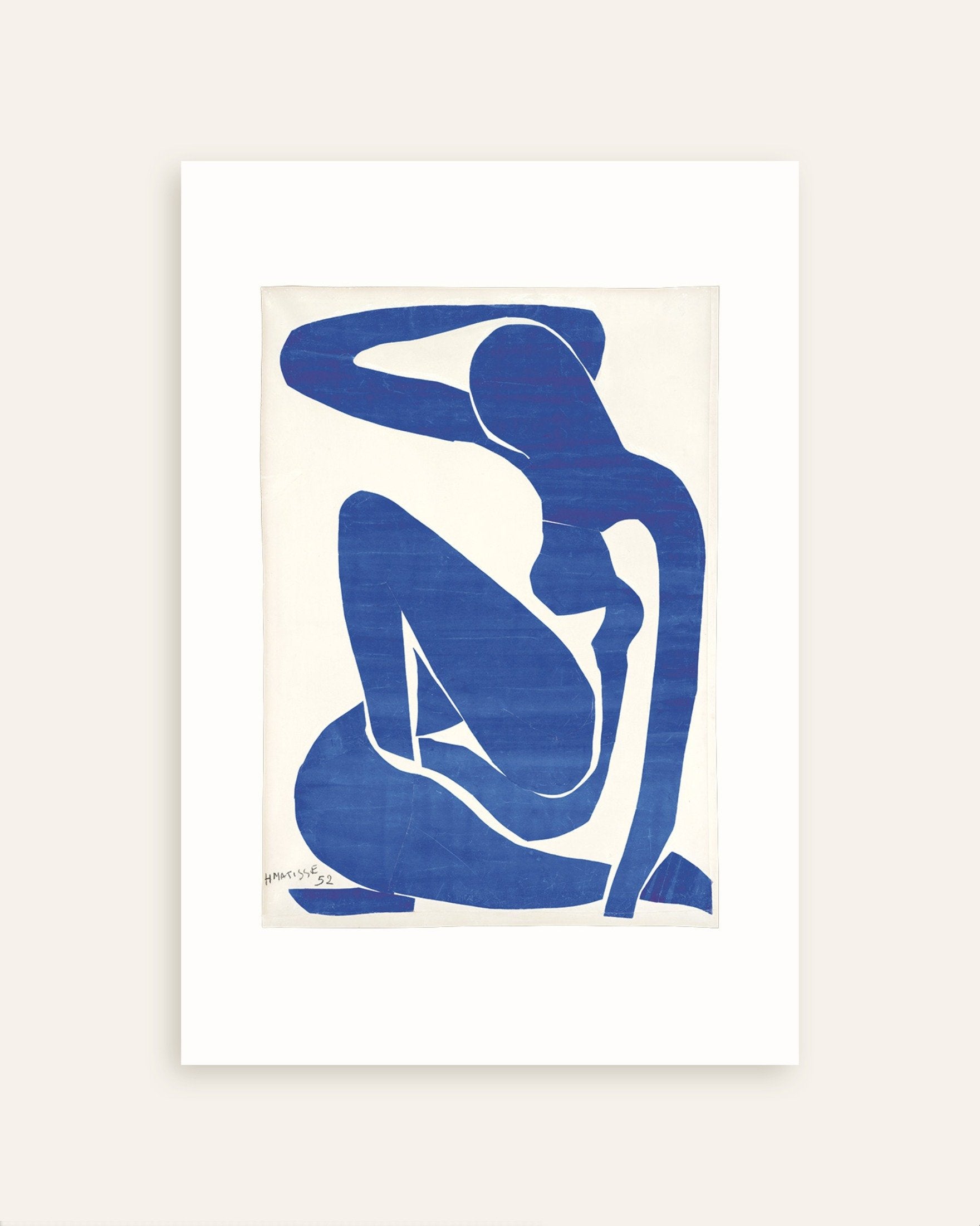 Poster of Blue nude I (1952) by Henri Matisse - Poster, thumbnail