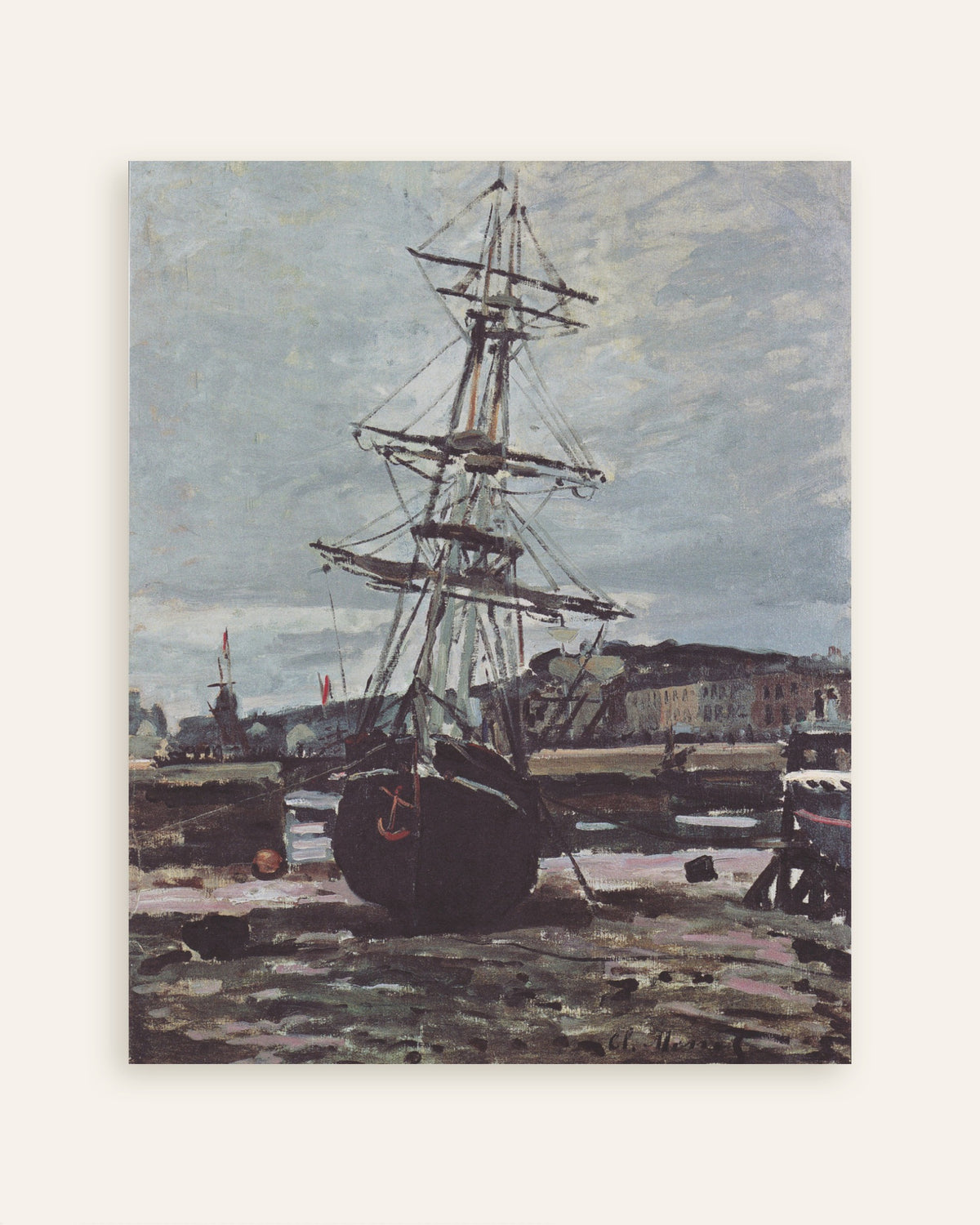 Claude Monet’n Karilleajanut vene Fécampissa (1868) -juliste, pienoiskuva
