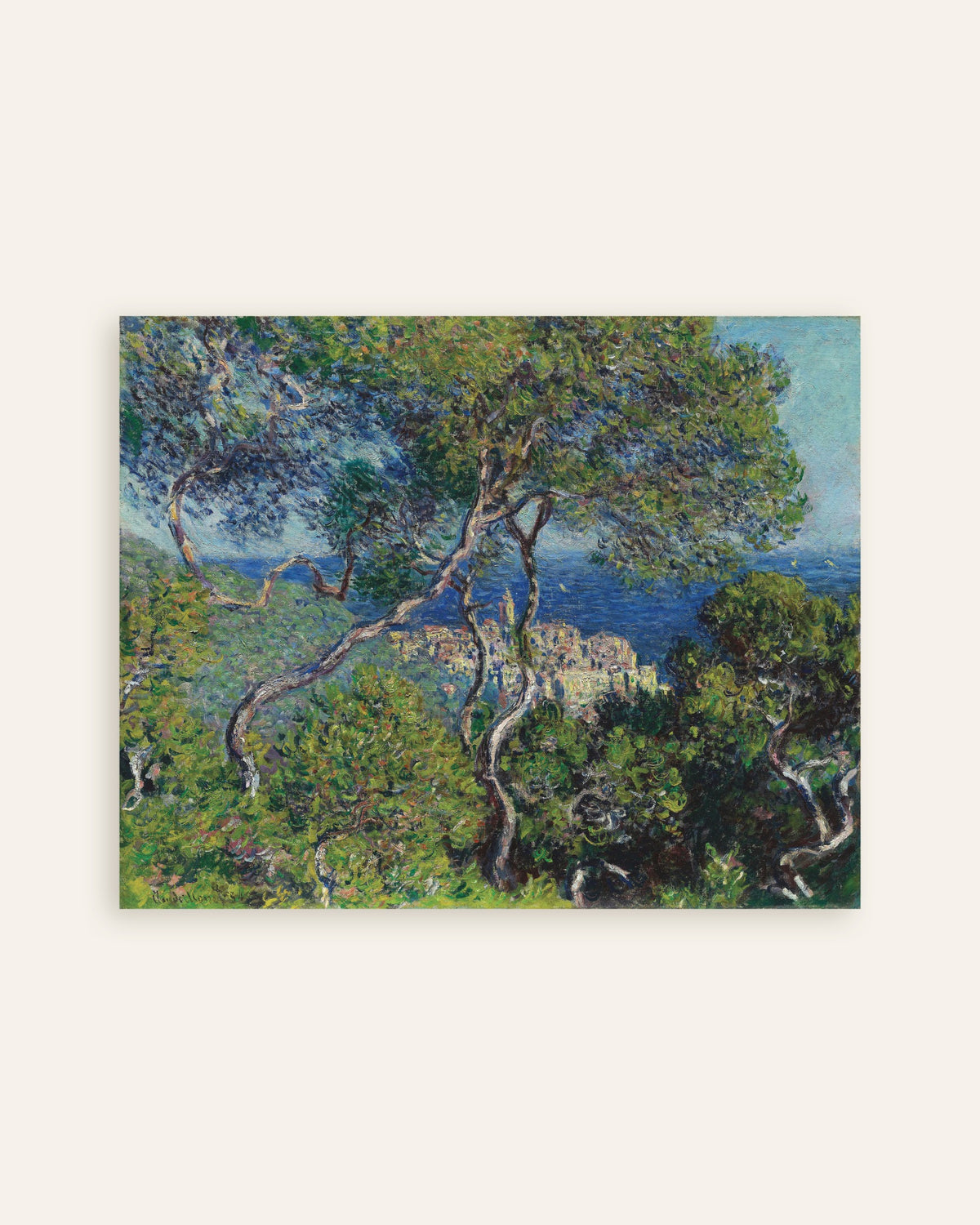Claude Monet’n Bordighera (1884) -juliste, pienoiskuva