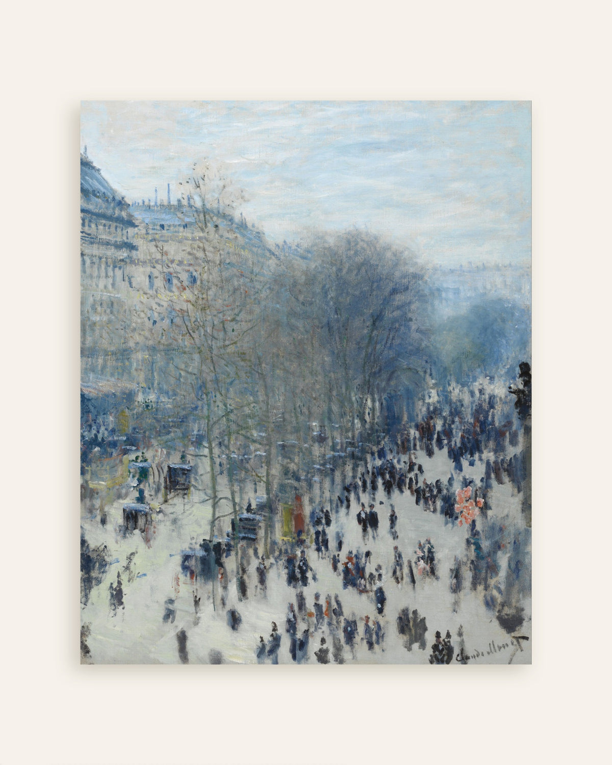 Claude Monet’n Boulevard des Capucines (1873–1874) -juliste, pienoiskuva